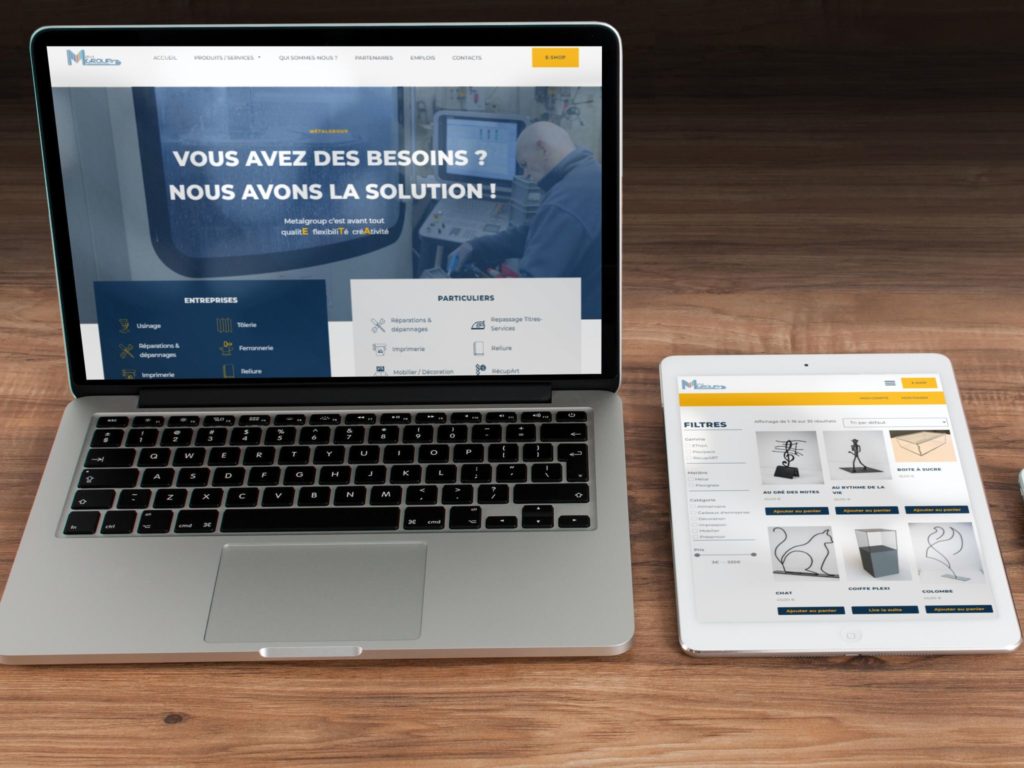 Site Internet de l'ASBL Metalgroup